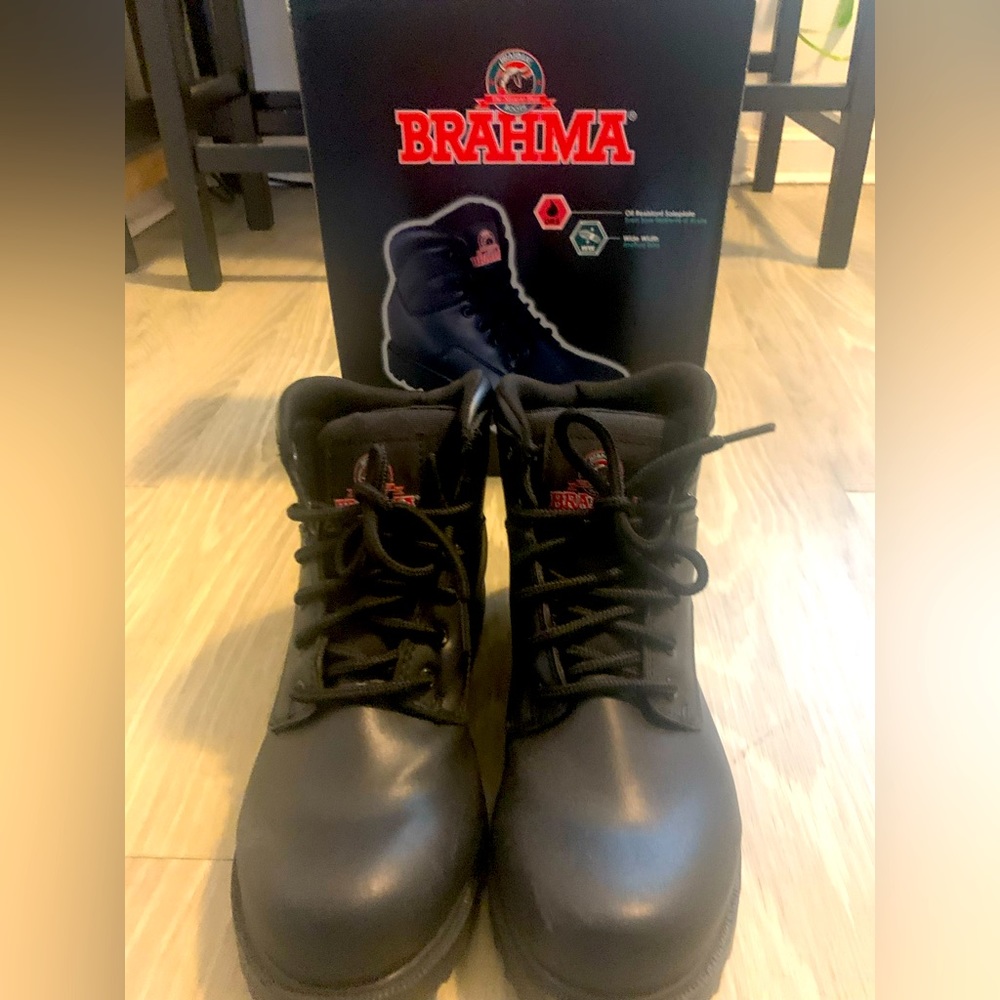 Brahma work boots (Men’s) — only worn once during an indoor security event